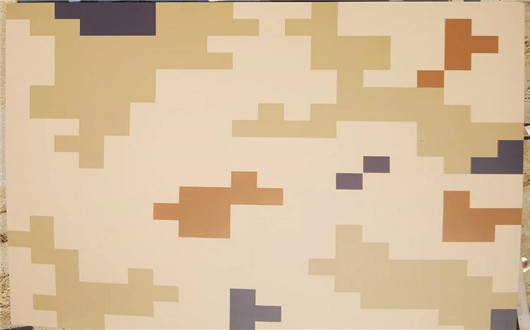 朝阳荒漠迷彩漆喷涂